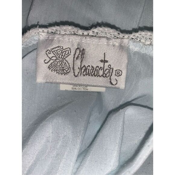 Vintage Character Baby Blue Embroidered Nightgown Medium - Picture 11 of 12
